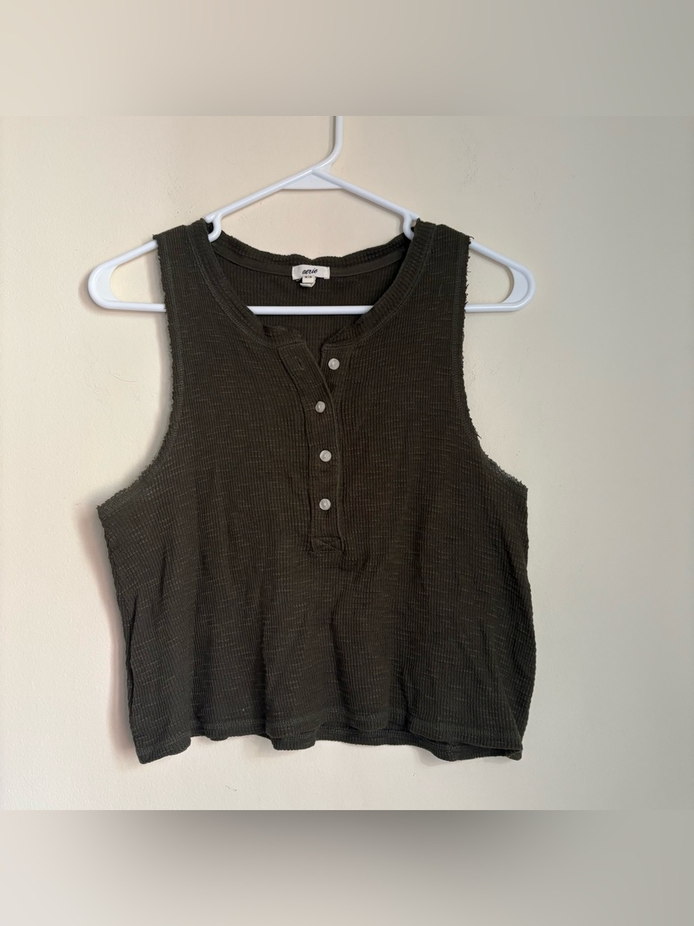 Aerie Medium Button up Tank Top